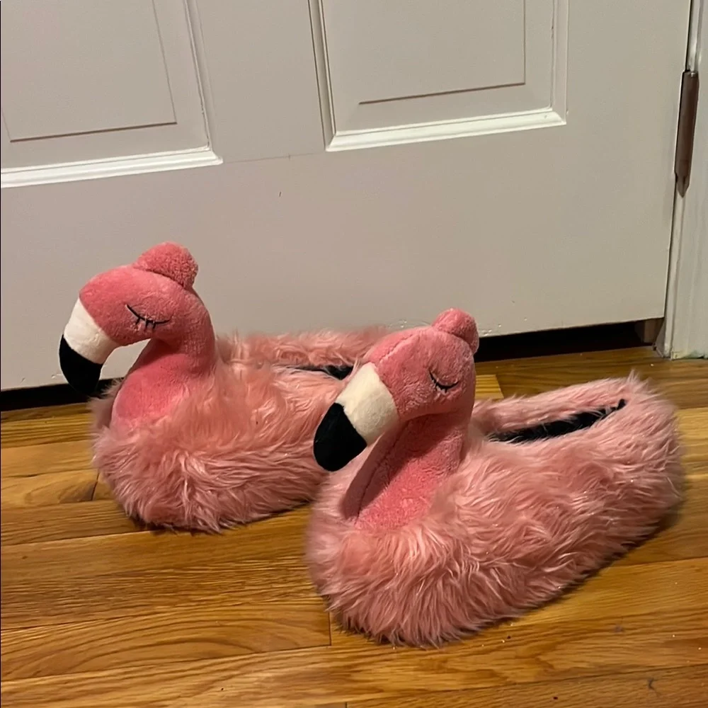 Critter Creations Pink Flamingo Slippers - Picture 3 of 4